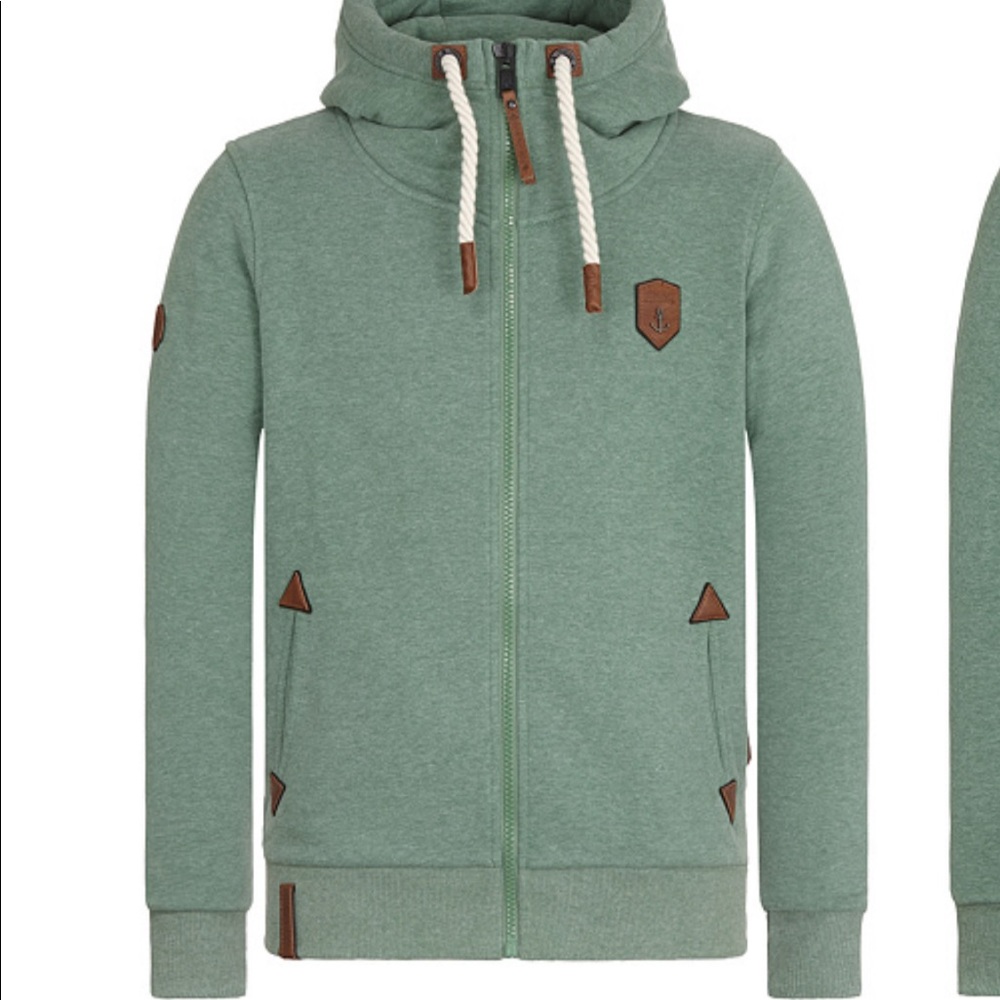 NWT men’s naketano green hoodie